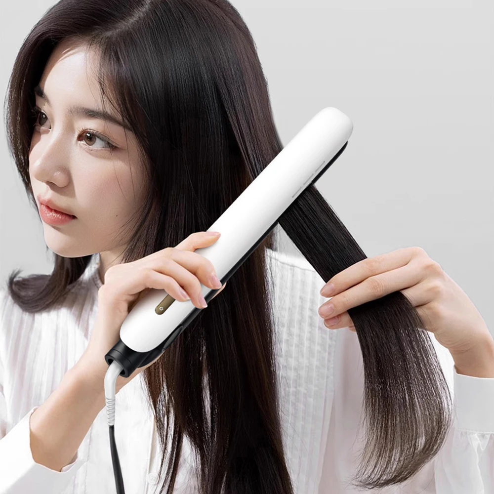 Lisseur de cheveux 2 en 1, lisseur bouclant, 80 millions d'ions négatifs, 4 réglages de température, arrêt automatique, fer à lisser pour femmes, voyage 1 Lisseur de cheveux 2 en 1, lisseur bouclant, 80 millions d'ions négatifs, 4 réglages de température, arrêt automatique, fer à lisser pour femmes, voyage 1