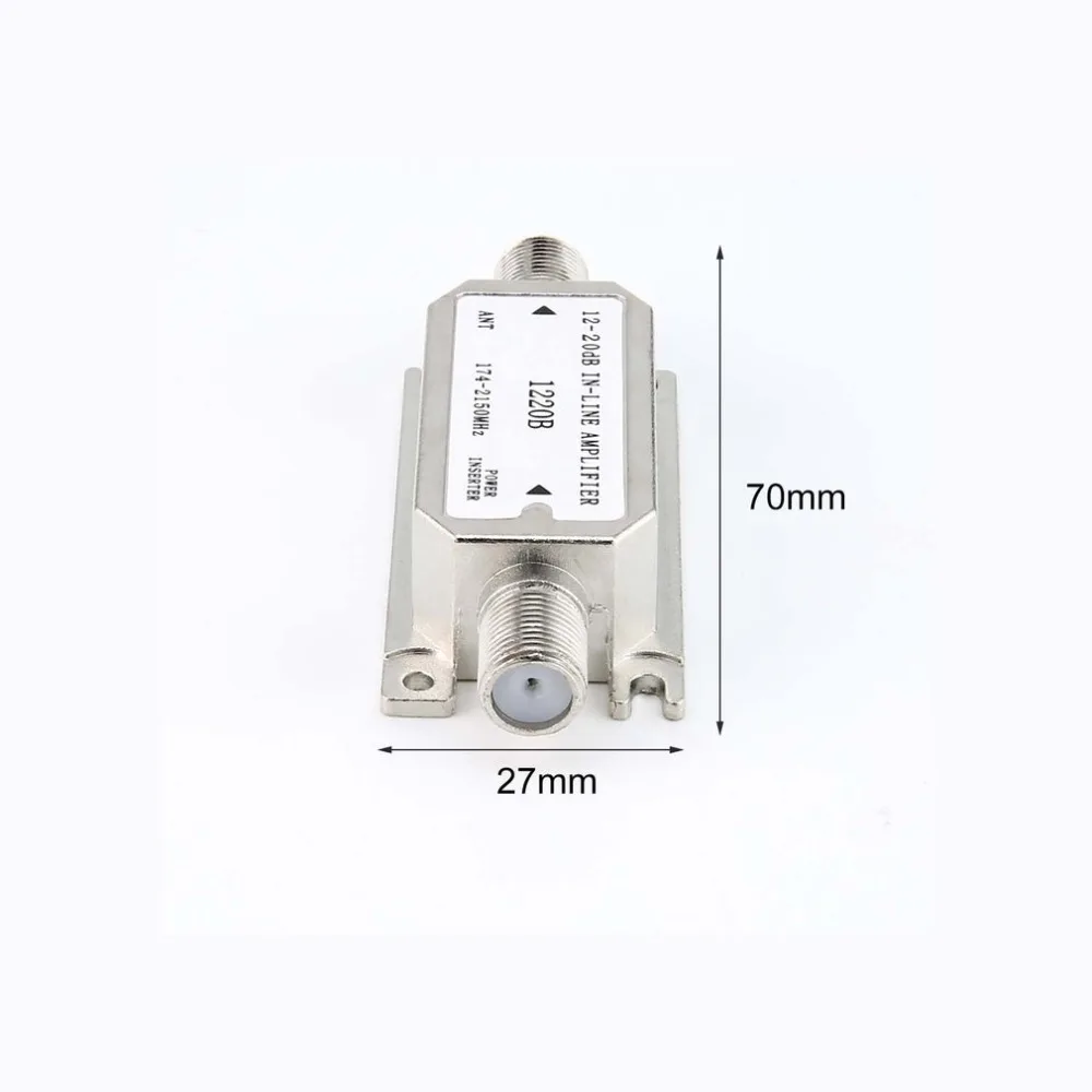 950-2150MHZ AP20 Satellite 20dB In-line Amplifier Signal Booster for Antenna Cable Run Channel Strength Works With All Satellite satellite signal booster