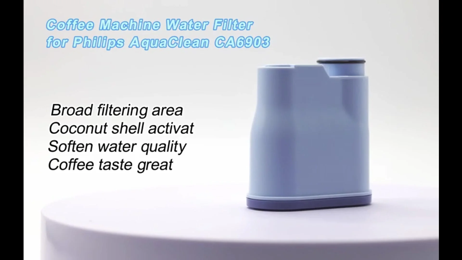 Waterfilter voor Philips koffiezetapparaat, waterfilter compatibel Philips AquaClean CA6903/00, CA6903/22, CA6903/99 kalkfilter, filterpatroon geldt voor Saeco en Philips koffieautomaten (4 stuks