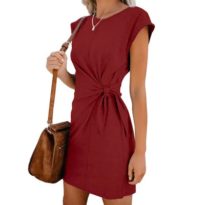 chinese dress ladies Asymmetrical Lace Up Bodycon Dress main image 1