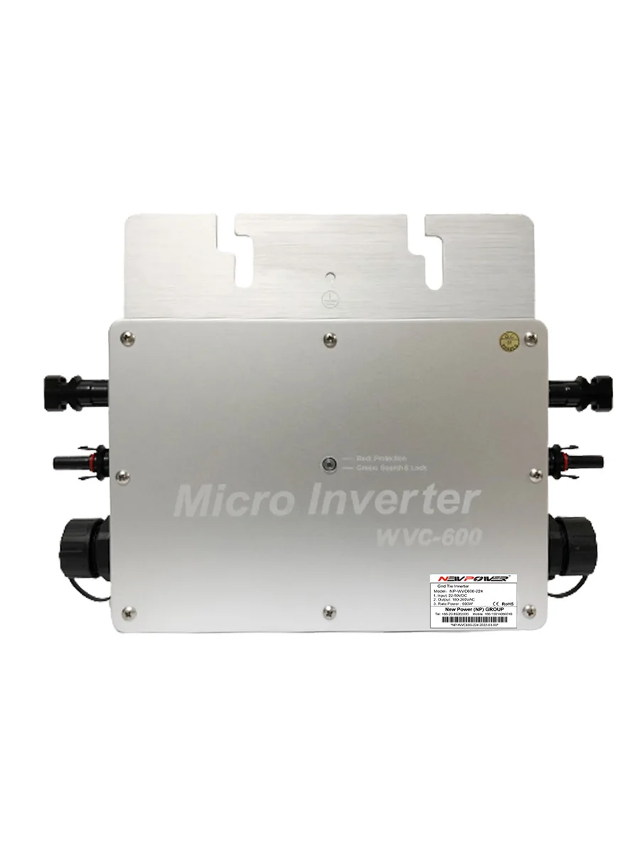 Impermeabile 600 W Griglia Cravatta Inverter Wvc600 Wifi Mppt Onda Sinusoidale Pura Uscita Micro Convertitore Solare Dell'Invertitore Dc22-50V A Ac220