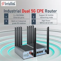 Industrial 5G Router CPE with Dual 5G Modems Dual Sim Cards POE GPS CAN-Option Enterprise Routers 2
