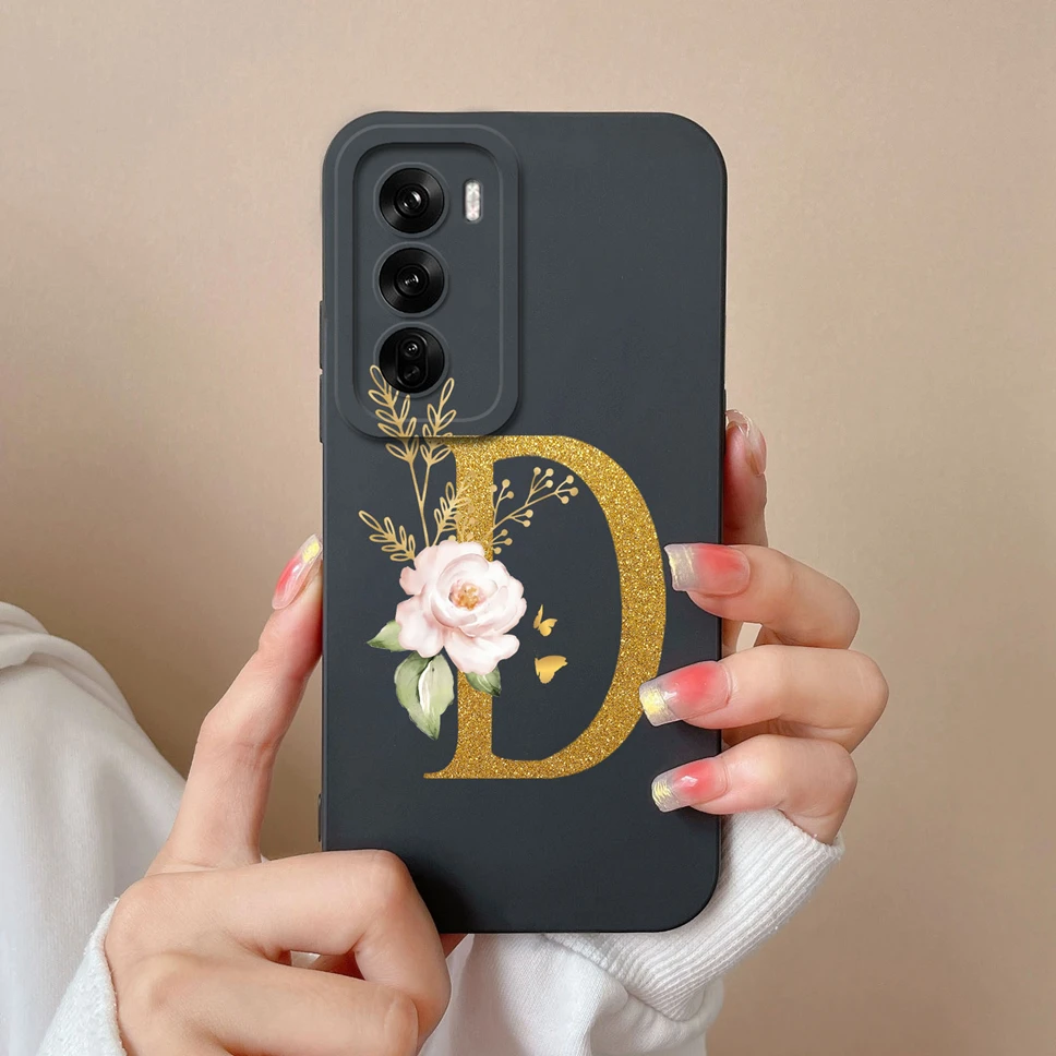 Sleek Liquid Protective Phone Case with A to Z Letter Design - Fashionable Shell Cover