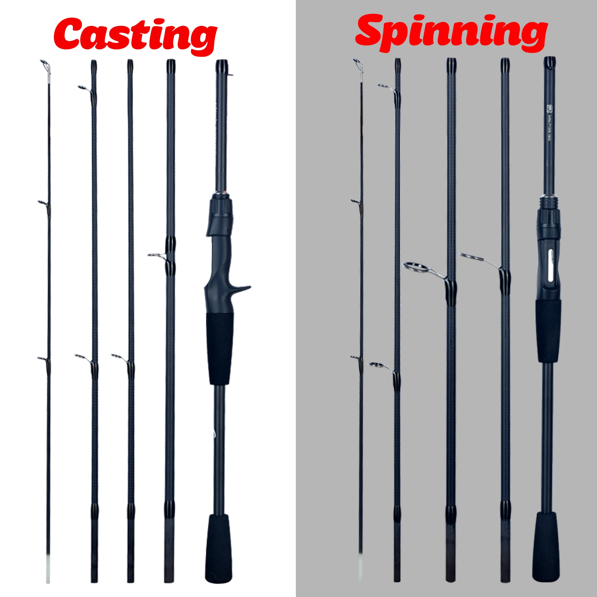 PHISHGER Spinning Baitcasting Travel Carbon Mini Goods For Fishing Rods Casting Weight 5-30g M Fast Ultralight Lure Trout Pole 6