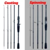 PHISHGER Spinning Baitcasting Travel Carbon Mini Goods For Fishing Rods Casting Weight 5-30g M Fast Ultralight Lure Trout Pole 6