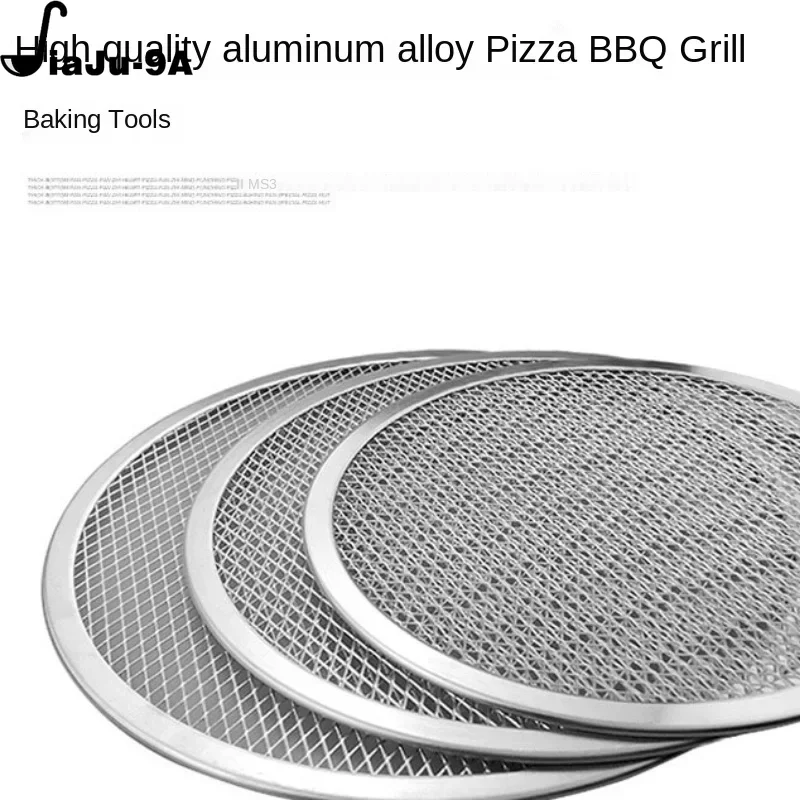 Aluminum Thickened Pizza Baking Pan pizza bakeware Mesh Kitchen Pizza Tool Grill Tool Mesh Screen Fitting Baking Mould Accessories