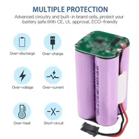 Batterie Li-ion 14.8V 3,5ah pour Cecotec Conga Excellence 950 990 1090 Ecovacs Deebot DN621 601/605 Eufy RoboVac 35C Panda i7 V710 5