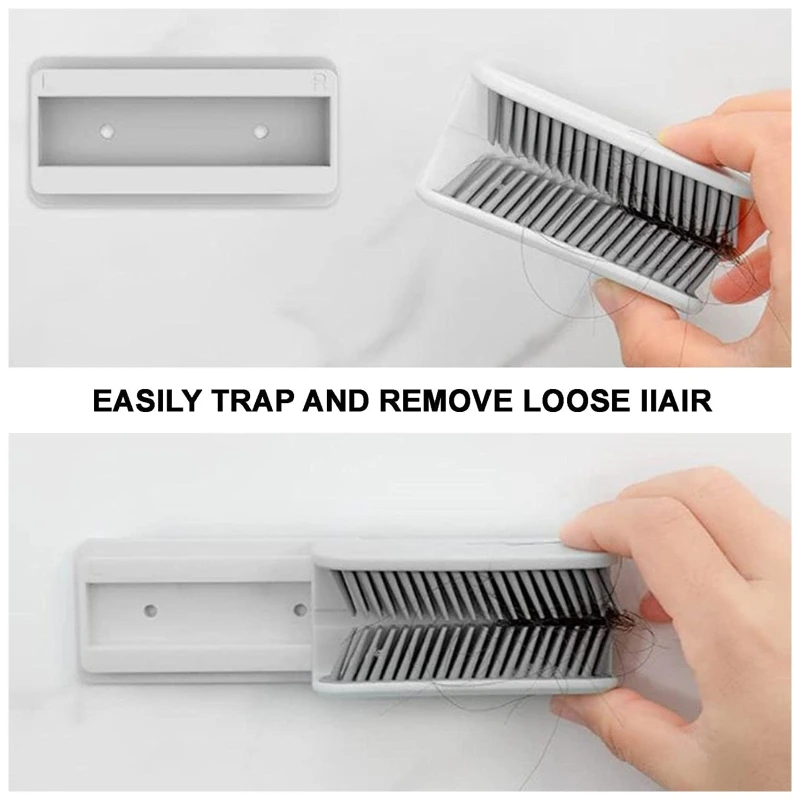 Hair Catcher Hair Grabber Grabs/Traps Shed Shower Wall-Mounted Protects Shower Drain No Slimy Drain