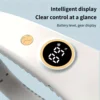 Portable Rechargeable Bladeless Neck Fan - 360° Cooling Wearable Personal Fan For Travel and Outdoor Sports with Digital Display 3