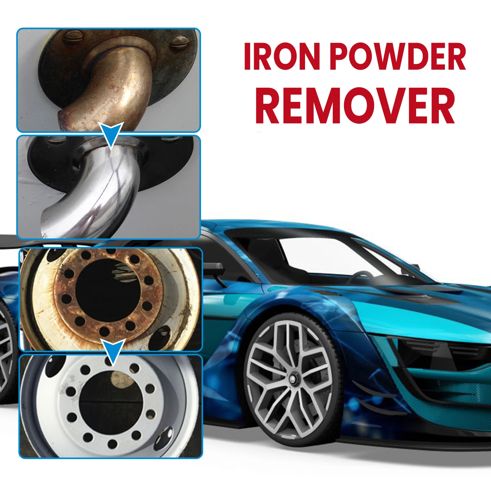 100ML Multi Functional Anti Rust Spray Car Anti Rust Cleaning Decontamination Refurbishment Brightening Portable Remover
