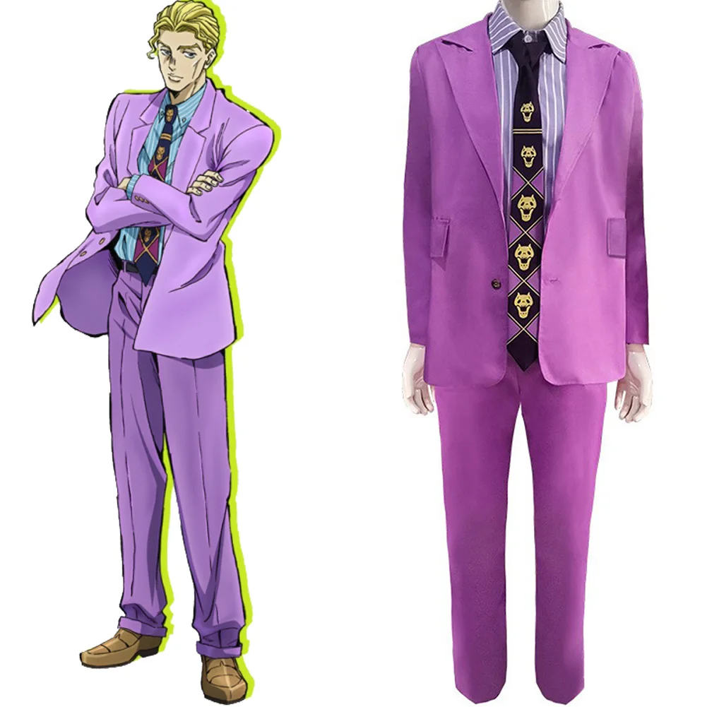 Jojos-Bizarre-Adventure-Kira-Yoshikage-Cosplay-Kost-m-Outfits-Halloween ...