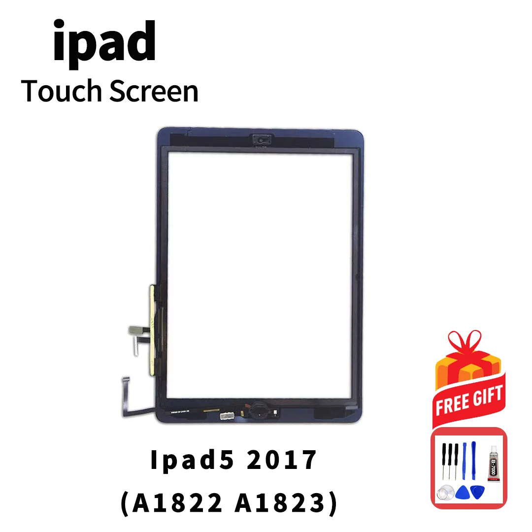 

Touch Screen For iPad 5 2017 A1822 A1823 Touch Screen IC Cable Display LCD Outer Digitizer Panel Replace