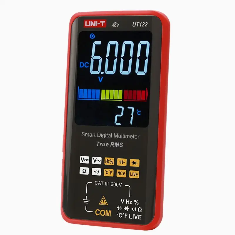 UNI-T Smart Digital Multimeter UT121A UT121B UT122 AC DC Voltage Tester Multimeter True RMS Digital Capacimeter Frequency Meter