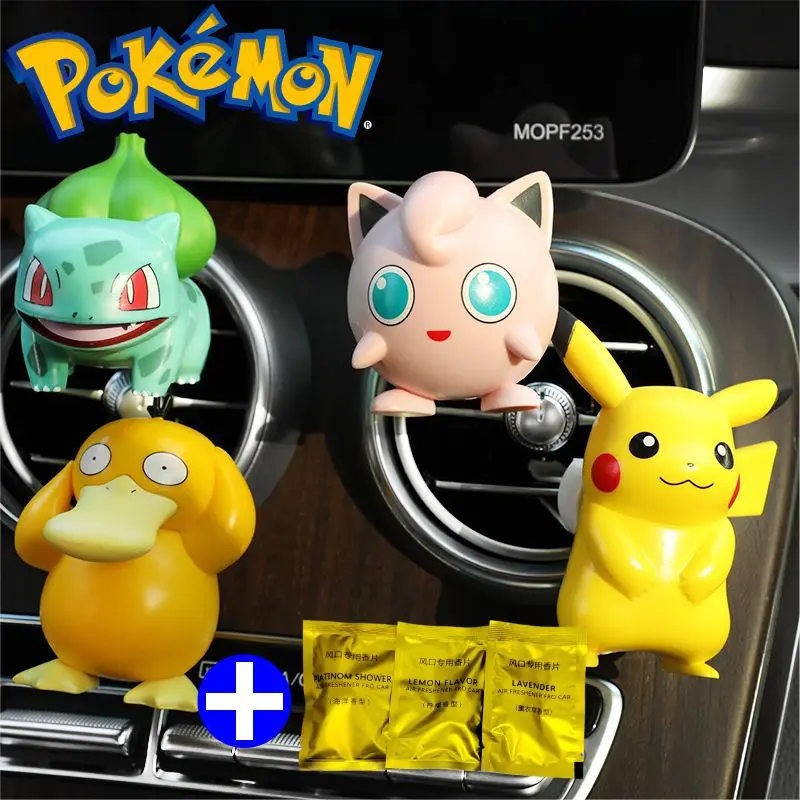 AnimePokemonCarPerfumeAromatherapyPikachuFiguresToysCuteCar
