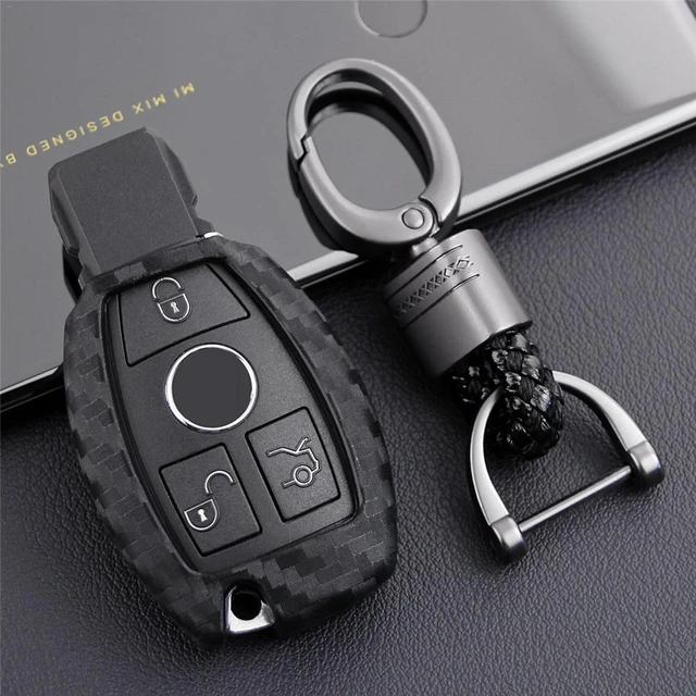 Llavero Mercedes Benz, cubierta de llavero de coche de cuero, funda de  llave de coche, funda de llave inteligente, W210 W211 W212 W251 W463 C180  E200 GLK300 CLK CLS CLA 