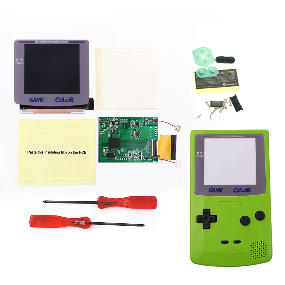 Gameboy Color Q5 XL Laminated IPS w/ OSD Console Backlit LCD Screen GBC  Game Boy