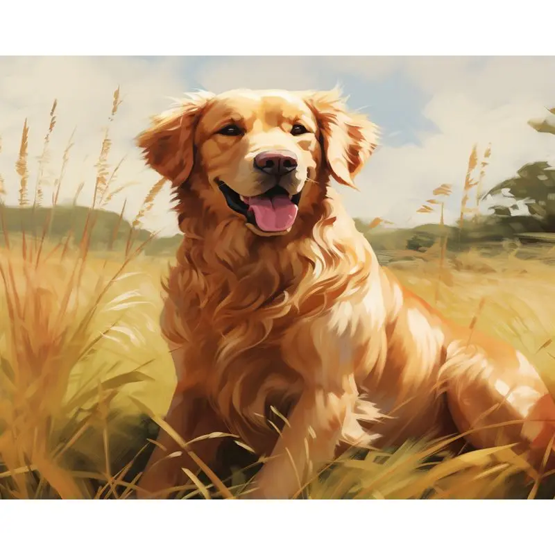 GATYZTORY акриловая краска по номерам, поделки, картина, рисование собаки, Раскраска по номерам, украшение для дома, раскраска, Декор