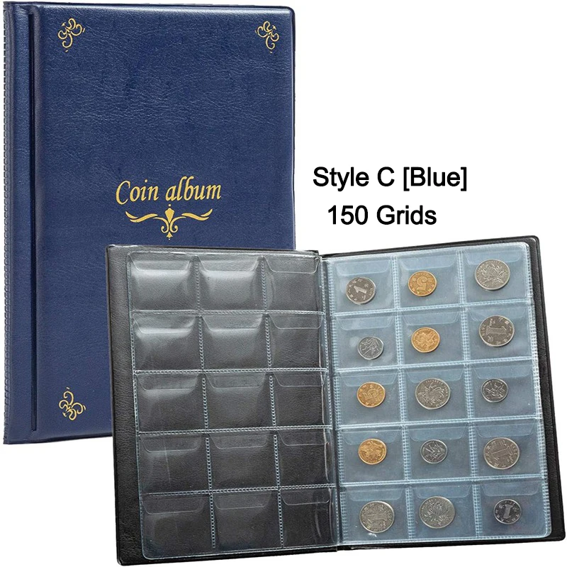 Coin Album Holders Home Decoration 120/150/240 Pockets Money Organizer Gifts Collection Book Stamp Photo Album