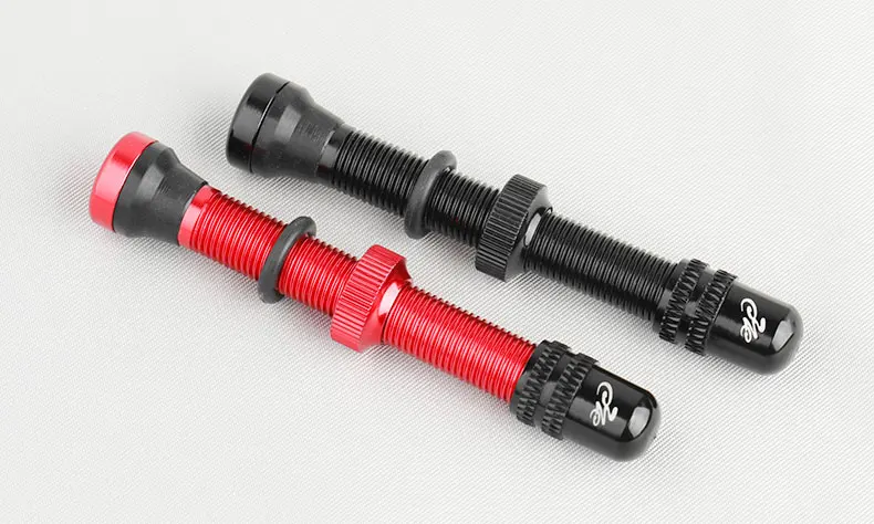 Deemount 2 Stück Schrader A/V-Ventile 40/60 mm CNC-gefräst eloxiert für MTB-Rennrad-Schlauchlose Felgen – Detail 2