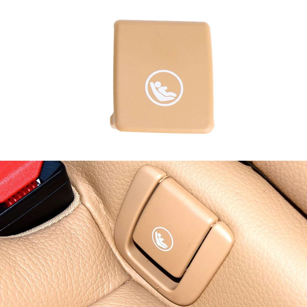 

Innovative Brown Rear Child Seat Isofix Mount Cover for Volvo S90 V90 S60 XC40 XC60 Practical Safety Accessory