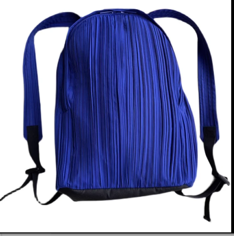 

IN STOCK Miyake High-end pleated twilight black handbag Pleated lightweight backpack HOT SELLING