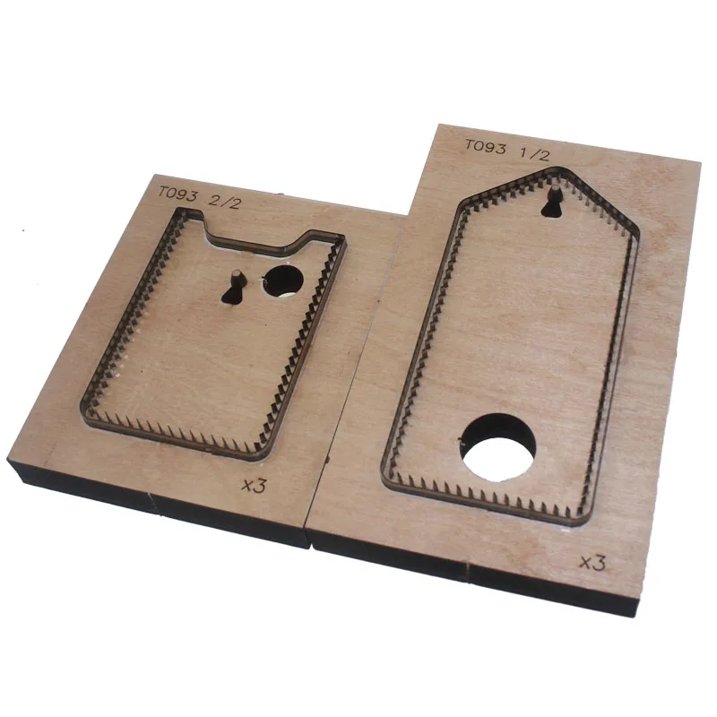 가죽 스틸 룰 다이 컷 ID 카드 세트 금형 템플릿 DIY 핸드 가죽 공예 도구 절단 다이, 105x70mm