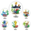 Ocean Pendant Transparent Ball Marine Animals Turtles Dolphins Fish Octopus Building Blocks Kit Bricks Model Kids Toy Children