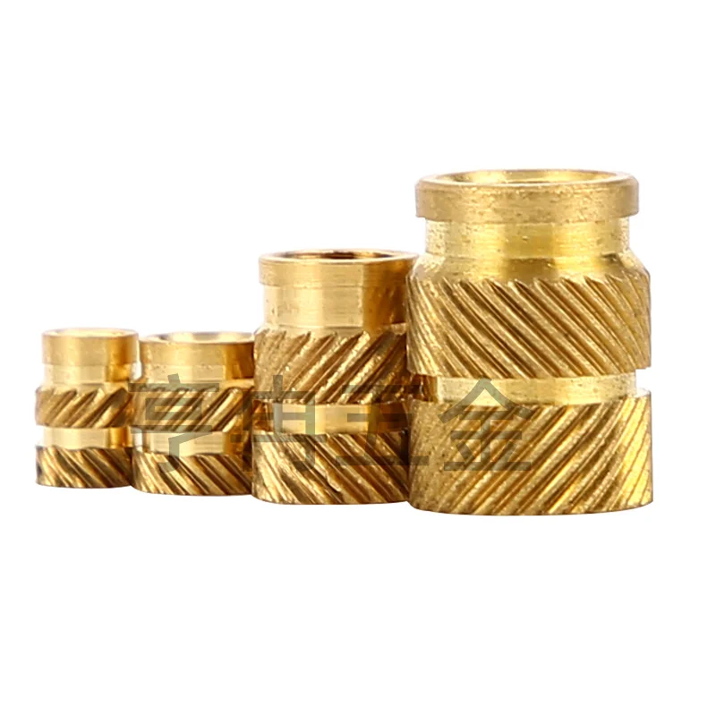 SL-type Double Twill Knurled Hot Melt Insert Nut And Screw Set 304 Stainless Steel Screw And Copper Thread Inlaid Nut Set