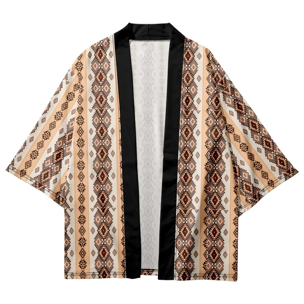 

Vintage Style Kimono Robe Taoist Summer Casual Bathrobe Rayon Cardigan Shirts Loungewear Japanese Men Home Coat Jacket Yukata