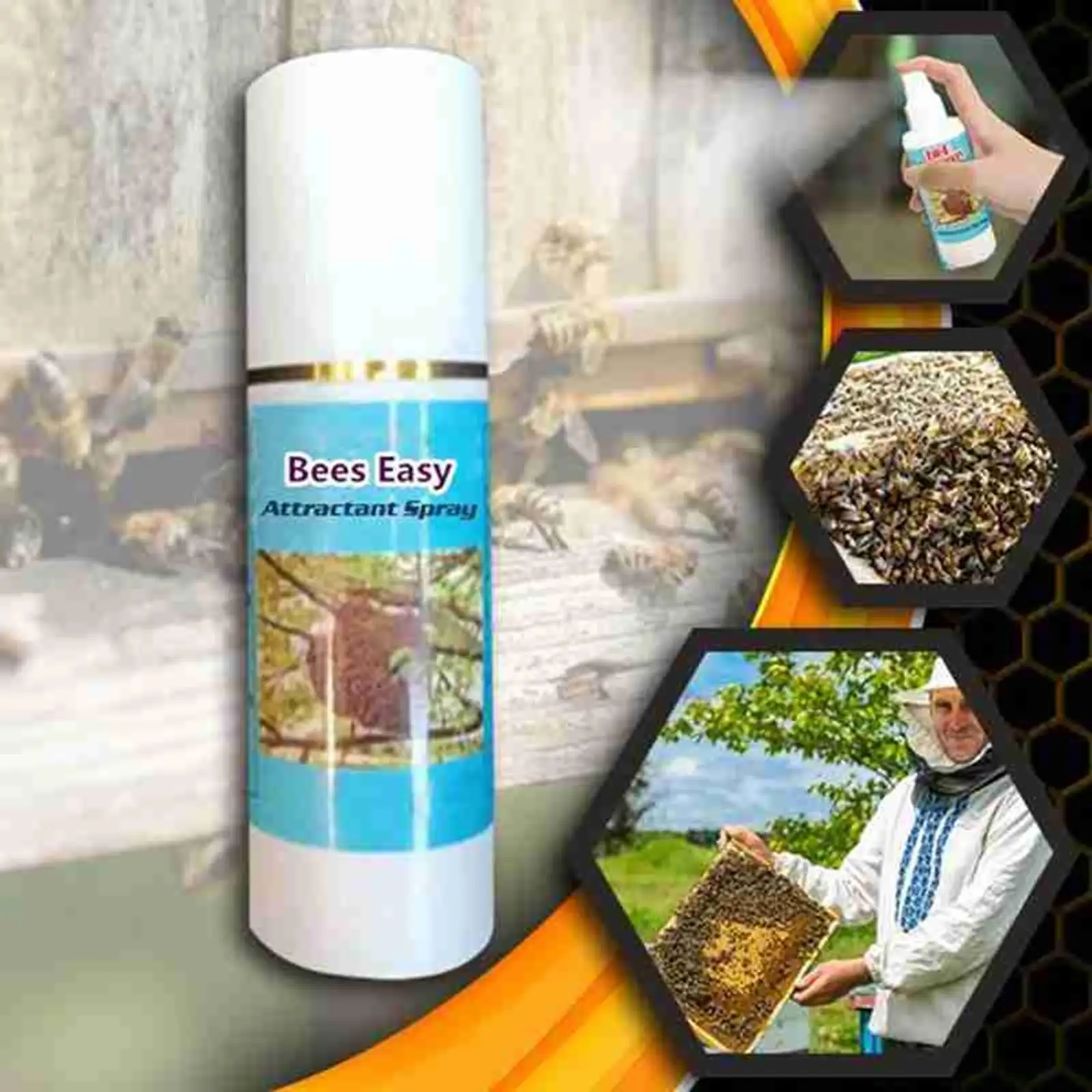 Bee Attractant Lure Natural Hornet Bee Seduction Spray Trap Bait for Outdoor