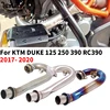 For KTM DUKE390 250 200 125 390 RC390 2017 2018 2019 2020 Titanium Alloy Motorcycle Exhaust Modified Escape Moto Front Link Pipe