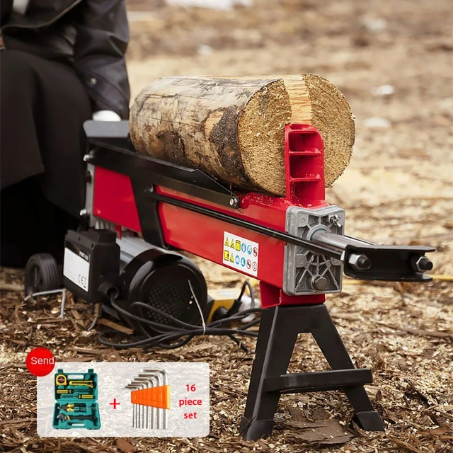 wood splitter electric hydraulic wood splitter firewood machine chopping  firewood splitting artifact household wood splitting - AliExpress