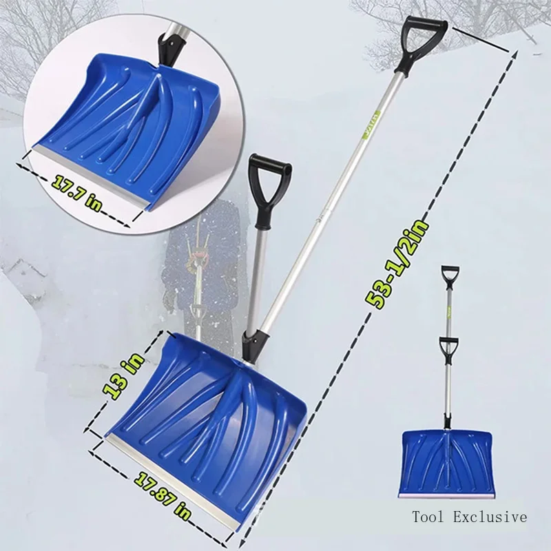 2-in-1 Snow Shovel with Double Handle, 18-Inch 1