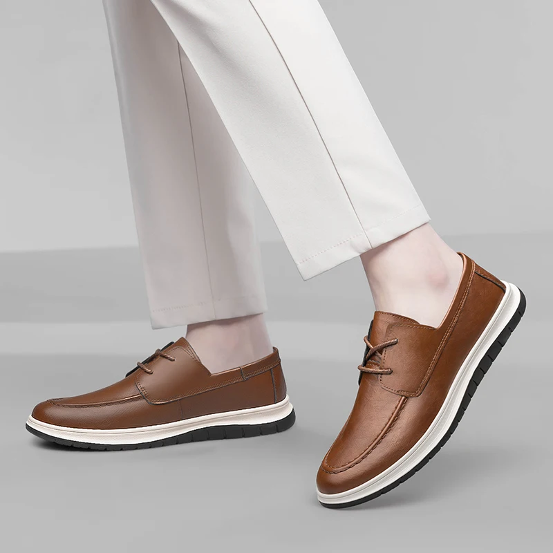 

Winter Fur Warm Leather Mens Casual Shoes Luxury Brand 2023 Men’s Driving Shoes Breathable Slip on Black Driving Shoes Comfort