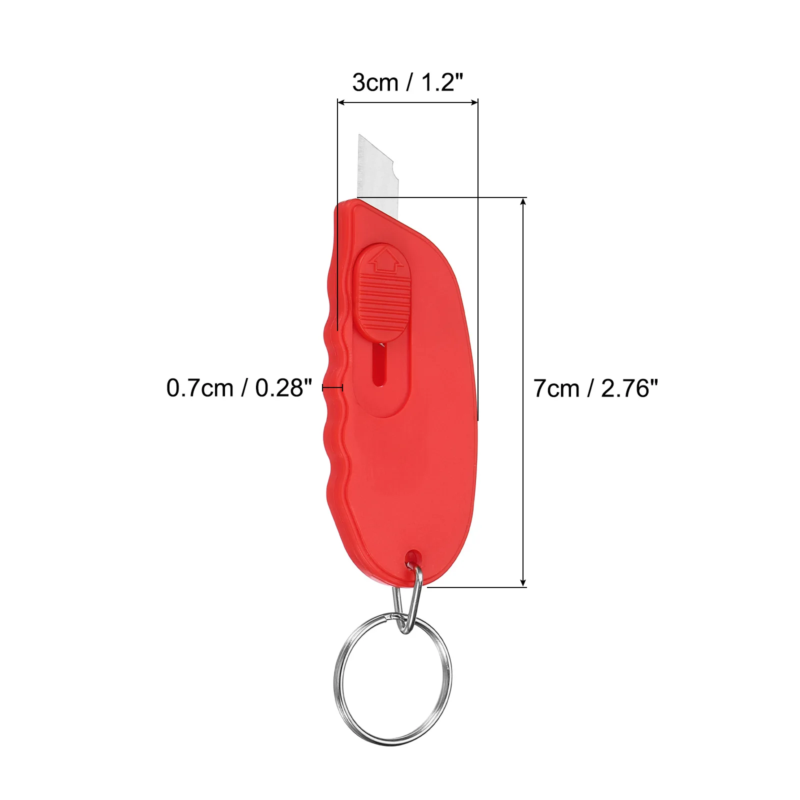 5Pcs 5 Colors Mini Portable Box Cutter Package Opener Small Utility Office Letter Opener for Box Envelope Open Paper Cutting DIY
