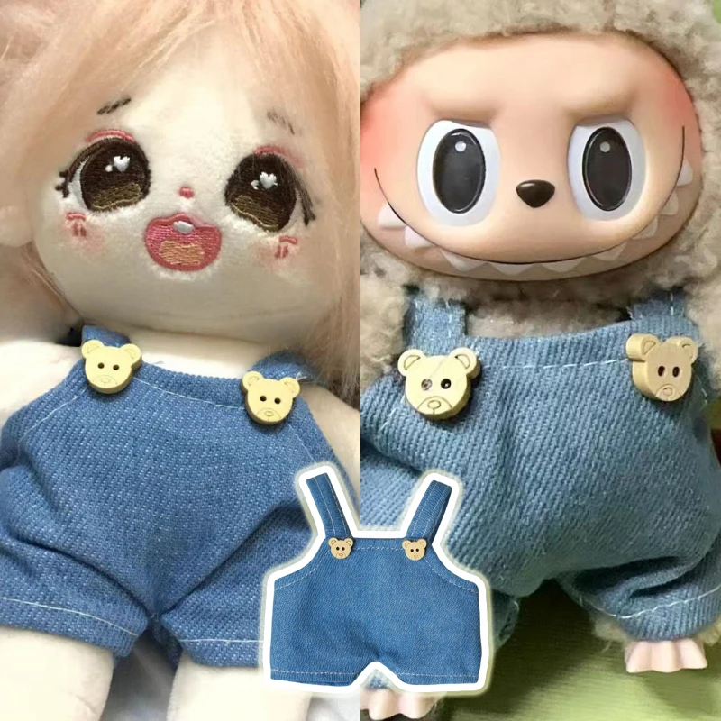 Mini Plush Doll's Clothes Outfit Accessories For 17cm Labubu And 10-15cm Korean Kpop Idol Cotton Doll