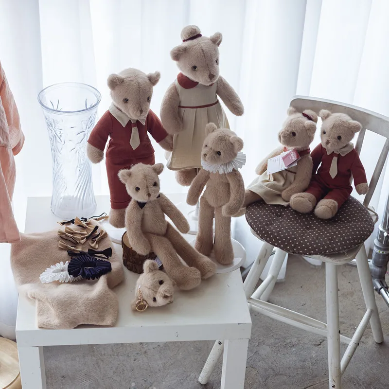 40cm Plush Teddy Bear Baby Shower Party Decoration Cute Stuffed Animals Bear Dolls Toys For Girls Kids Birthday Gifts Home Decor 40cm mini sketch wooden easel advertisement exhibition display shelf studio painting stand party wedding photo calendar holder