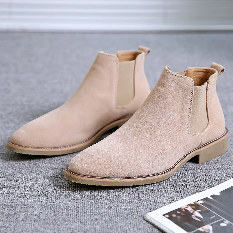 mens chelsea boots with heel