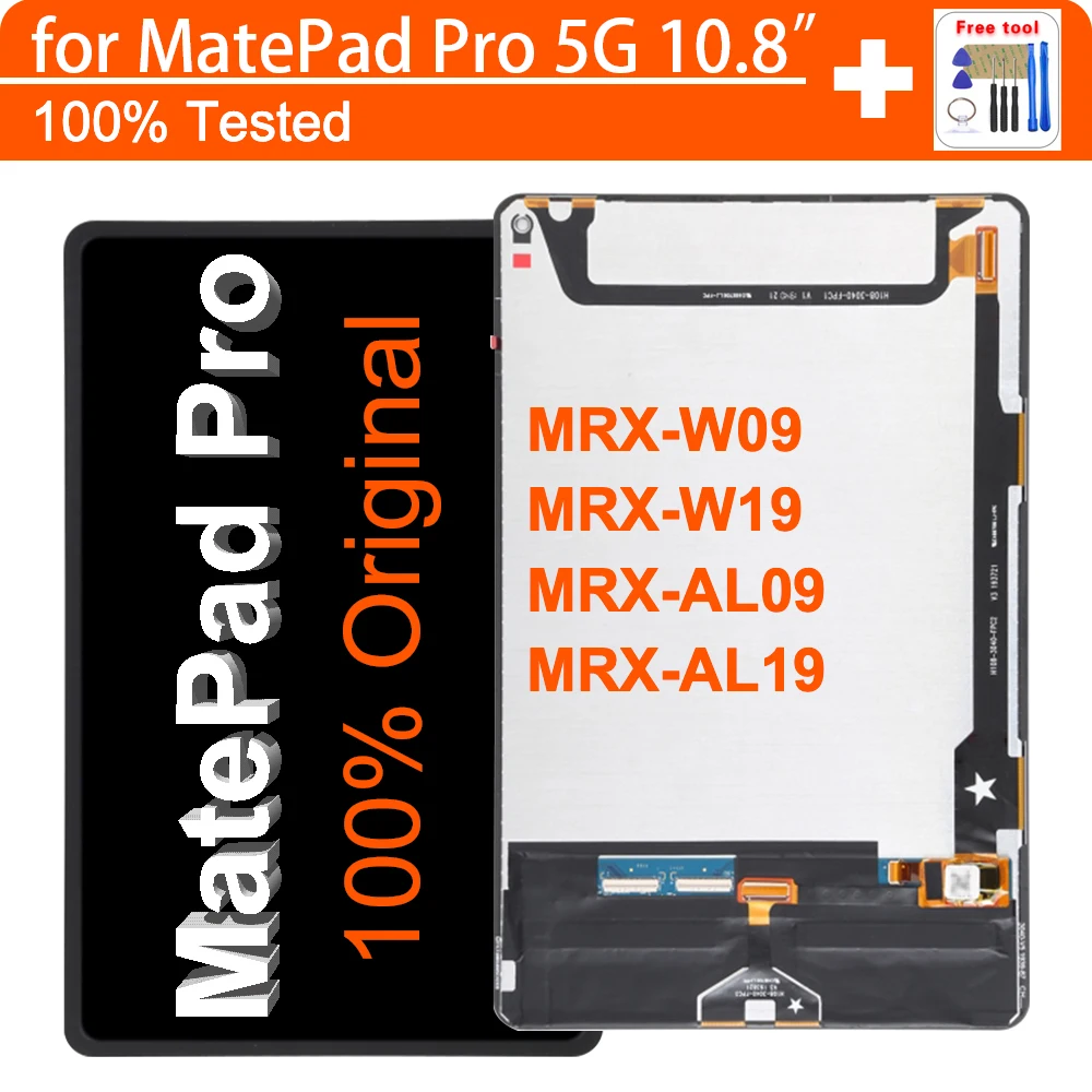 

100% New Original for Huawei MatePad Pro 10.8 5G MRX-W09 MRX-W19 MRX-AL09 MRX-AL19 LCD Display Touch Screen Replacement Assembly