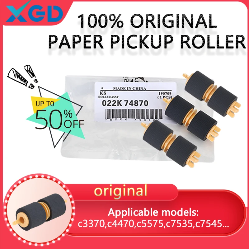 5X 22K74870 Original Paper Pickup Roller For Xerox C700 C3370 C4470 C5575 C7535 C7545 C7775 C7845 C7855 Paper Feed Kit 022K74870