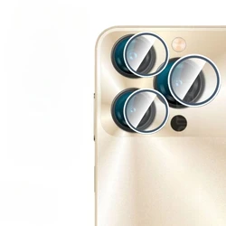 Enhanced Rear Camera Protector Glass with Metal Ring for Oukitel P1 Pro (Sliver)