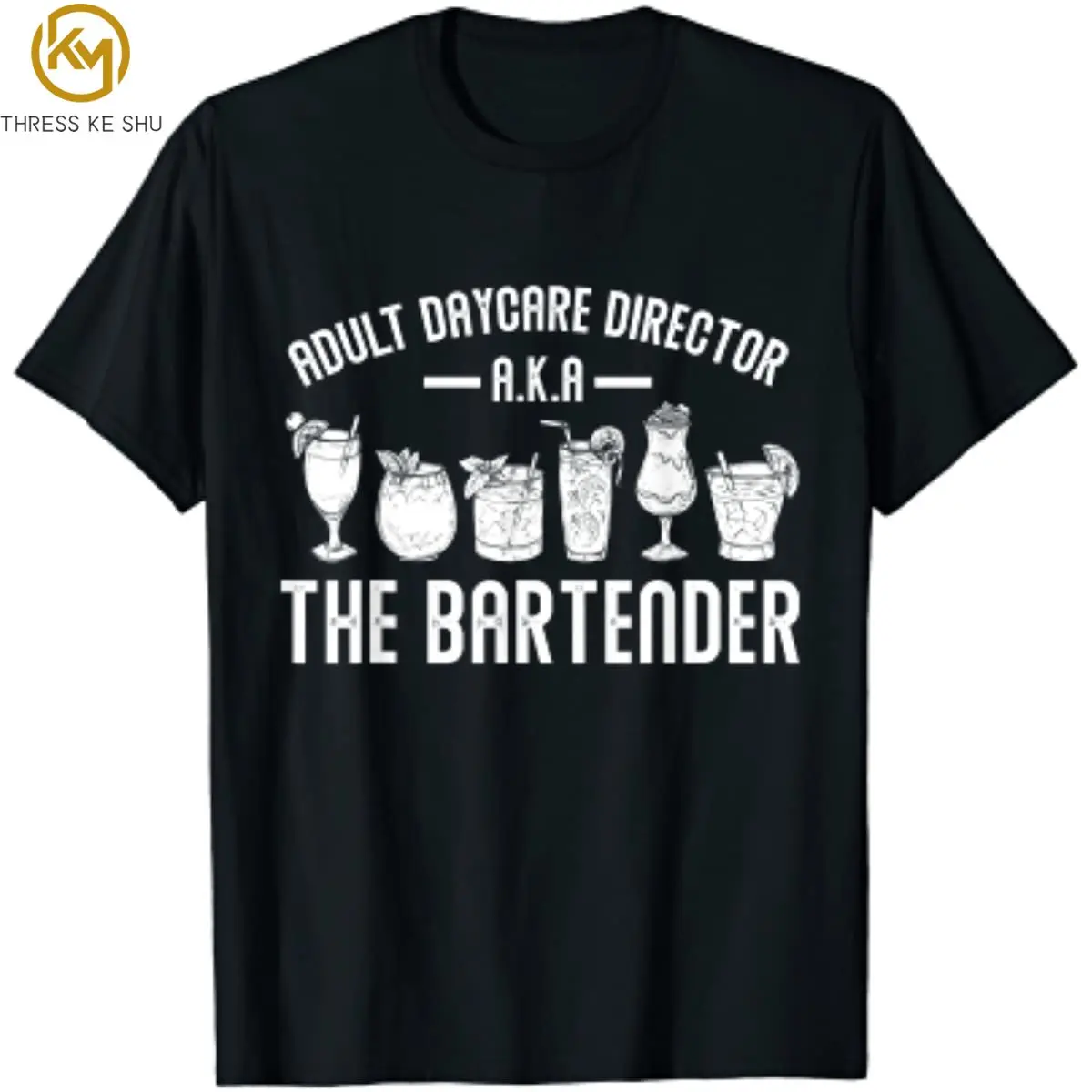 

Взрослый A.K.A. Забавная футболка Bartender для мужчин и женщин, футболка большого размера, уличная одежда, хлопковые повседневные футболки на все сезоны