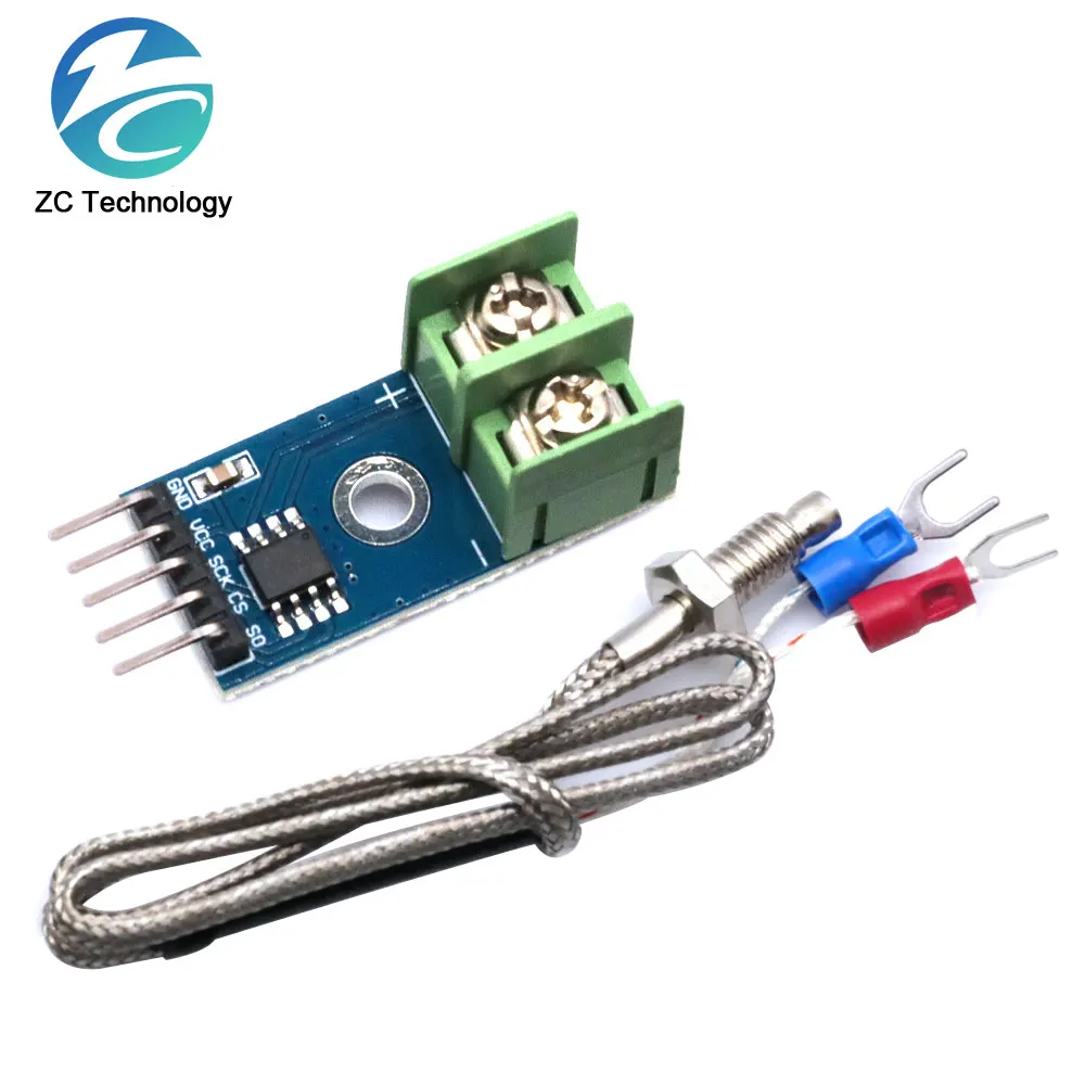 BGTXINGI 2 moduli termocoppia DC 3-5 V MAX6675 Mini Board e 2 sensori