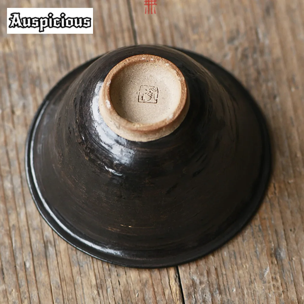 120ml Japanese Coarse Pottery Handamde Gaiwan Creative Tea Tureen Tea Brewing Cover Bowl Chinese Set Supplies Ornaments Gifr