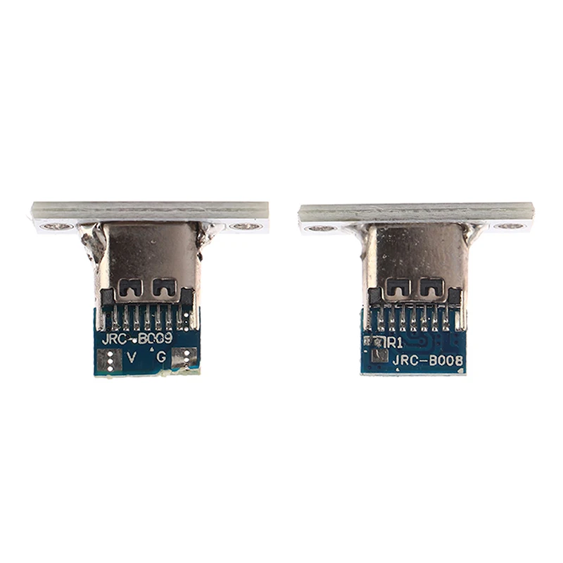 새로운 10개 USB 3.1 타입 C 소켓 고정 플레이트 타입-C USB 잭 3.1 타입-C 2핀 4핀 암 커넥터 잭 충전 포트