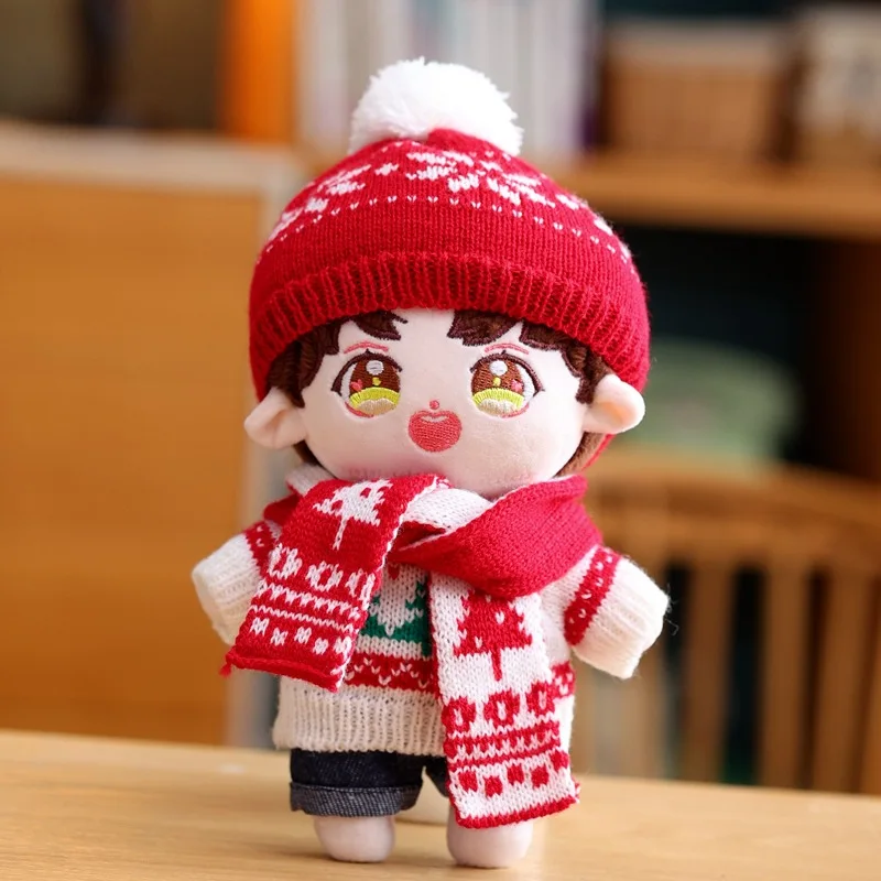 1 PC Hoodie Sweater Clothes for 20cm Idol Dolls Cartoon Outfit Accessories Suit for Super Star Cotton Doll Collection Toys 4