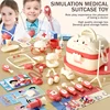 58Pcs Medical Toy Kids Doctor Pretend Play Kit, Pretend Play Set with Stethoscope for Kids Doctor Role Play Dress-Up , Birthday 1