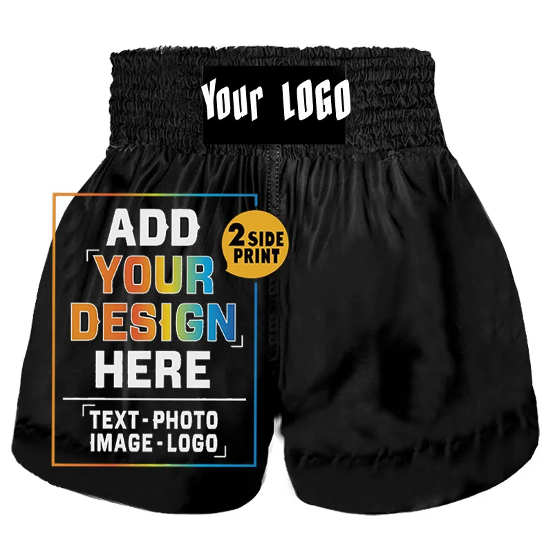 MMA Muay Thai shorts mma shorts Bring Design Or Brand Taekwondo Adult Children Sanda Boxing Pants For Men and Women