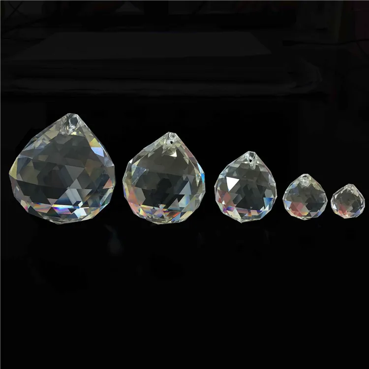 

1Piece Clear Crystals Glass Ball for Chandeliers Shinning Prism Suncatcher Prisms Chandelier Pendants Chandelier Crystal Prism