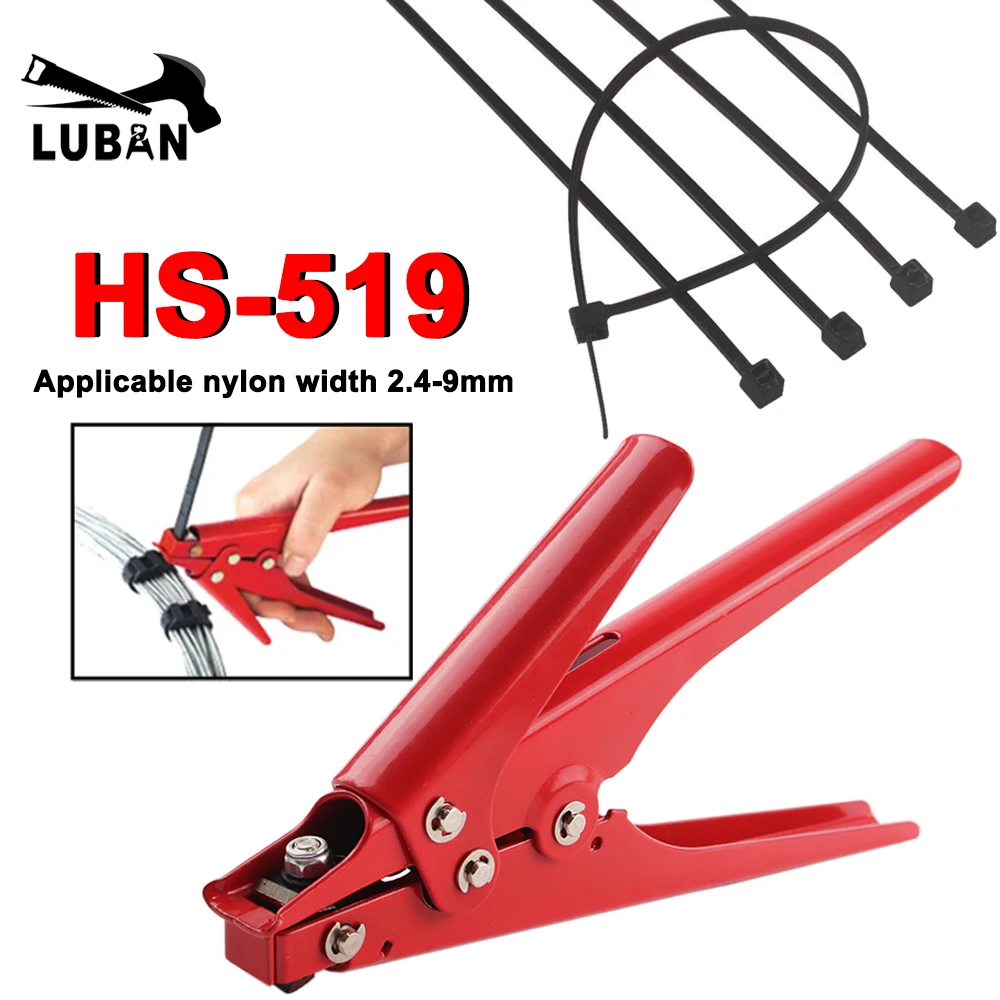 

High quality HS-519 Fastening and cutting tool and wires special for Cable Tie Gun For Nylon Cable Tie width: 2.4-9mm